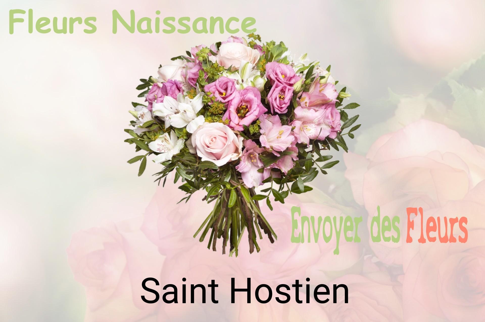 Bouquet de fleurs de naissance livré à Saint-Hostien